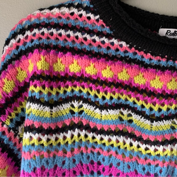 VRG GRL A New Direction Knit in Pink Multi - Picture 3 of 7